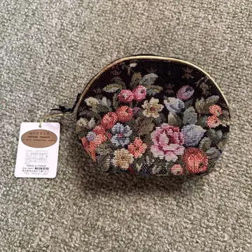 플라워 무늬 파우치 고블랑 직조 미사용 새상품