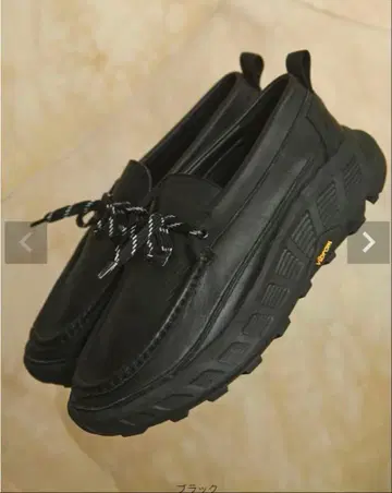 VIBRAM x OPENING ACT 볼륨 리얼 가죽 모카신 스니커즈