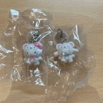 메지루시 액세서리 산리오 후와후와 스노우 헬로키티 시나모롤