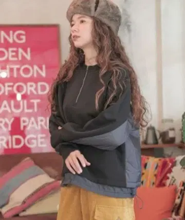 니코앤드 - ZIP 밀리터리 퀼트 풀오버 니코앤드