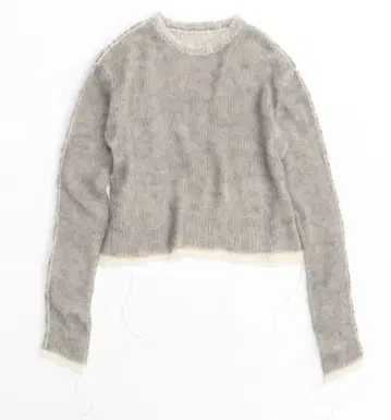 [ MAISON SPECIAL ] 리버서블 모헤어 니트 풀오버 그레이 F