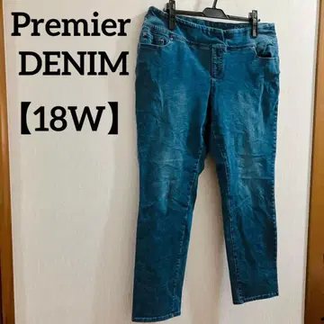 Premier DENIM [ 18W ] 슬림핏 데님 팬츠 파랑 블루