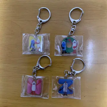 레어 GIGO 한정판 혜택 퍼펫 스 아크릴 키링 4종 미배포