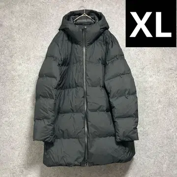 유니클로 심리스 다운 코트 블랙 XL 단종 완판템