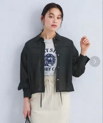 그린 레이블 릴랙싱 드로스트 시어 셔츠