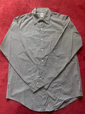 L'ECHOPPE LE 깅엄 체크 셔츠 오버 사이즈