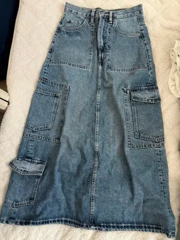 ZARA 데님 롱 스커트