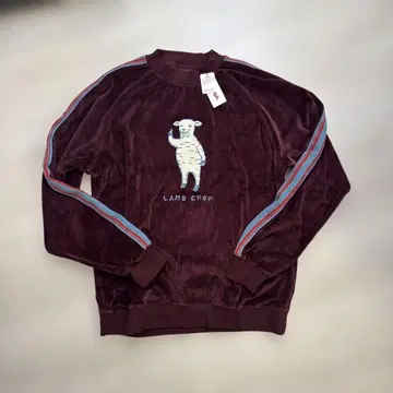 완판템! 택 포함 새상품 그라니프 [라무 쵸프] 벨로아 맨투맨 XL