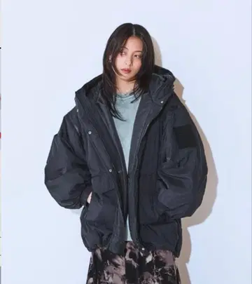 JEANASIS 소매 2WAY 몬스터 후드티 코트 블랙 계열 기타