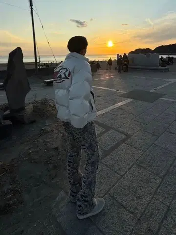 SKATE PARK 로고 다운 자켓 ZM S1408 y2k