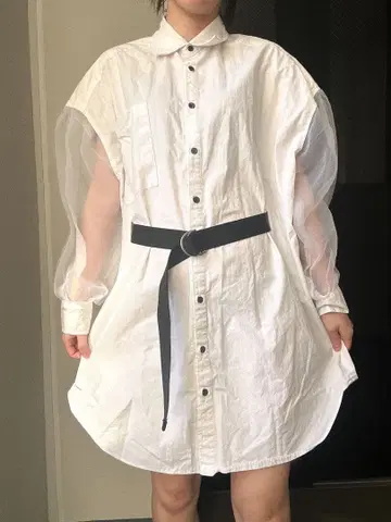 셔츠 원피스 whip staff 화이트