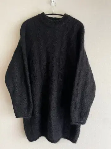 ESPRIT 블랙 모헤어 니트 원피스