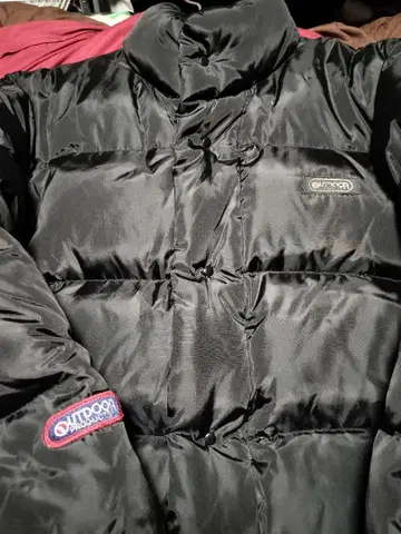 OUTDOOR 블랙 다운 자켓 M