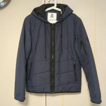 Reebok 후드 부착 나일론 자켓 네이비