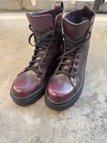 ZARA 자라 가죽 하이컷 부츠 27cm