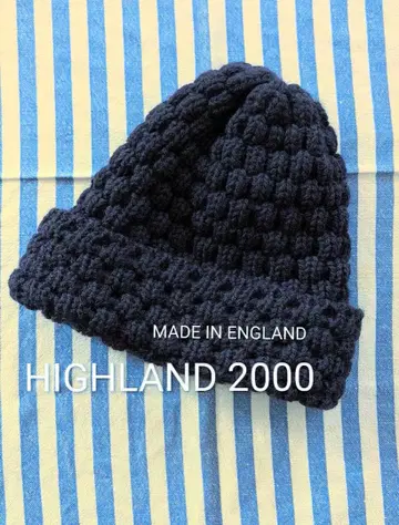 HIGHLAND 2000 다크 네이비 버블 니트 모자