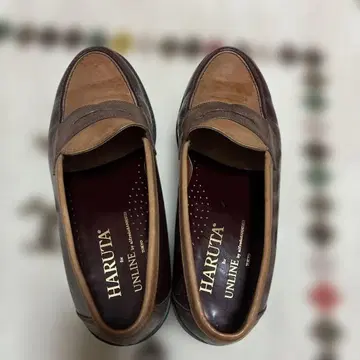 HARUTA UNLINE 로퍼 브라운 25cm