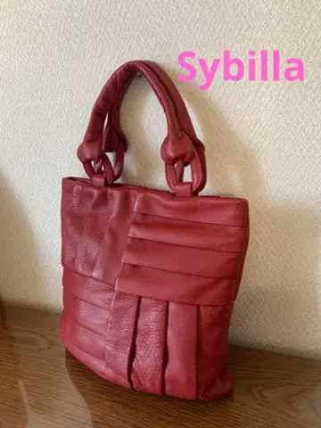 시빌라 가죽 빨간색 핸드백