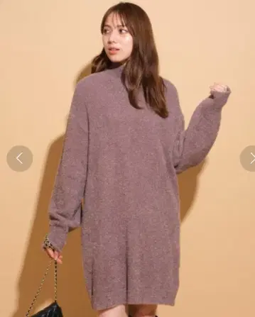 Mystrada 라메 니트 미니 원피스 36 S