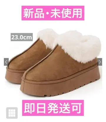 GRL 통굽 무스탕 숏부츠