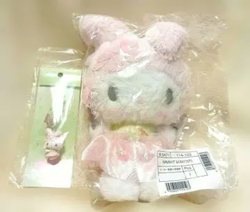 마이멜로디 꽃의 페어리 봉제 인형 키링 50주년 2개 세트