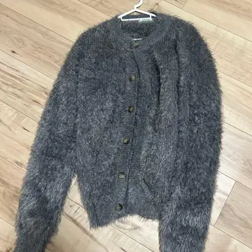 ONCILY 그레이 긴팔 가디건 M