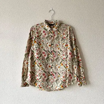 CALINER 카리네 보태니컬 무늬 레귤러 셔츠