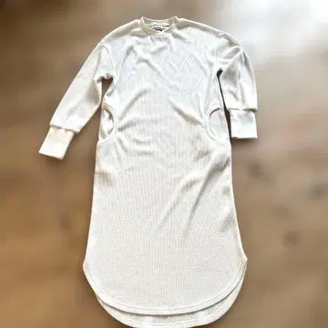 ZUCCA/주카 서멀 티셔츠 와플 원피스 화이트 M 빅