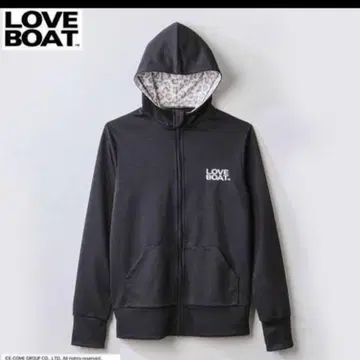 LOVE BOAT 집업 블랙 후드티 손가락 구멍