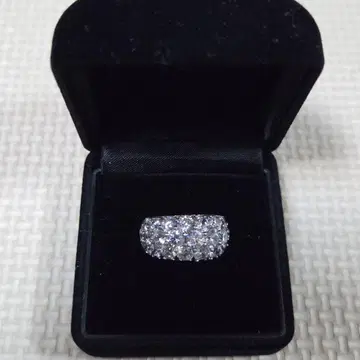 실버 925 다이아몬드풍 반지 약 12호 케이스 포함 지르코니아