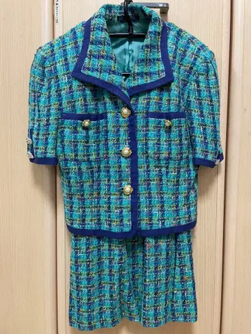 ROPE 트위드 셋업 스커트