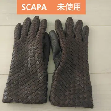 미사용 SCAPA 천연 가죽 장갑 울