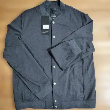 그레이 코튼 혼방 점퍼