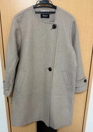 [ 유나이티드 애로우즈 ] 노카라 미들 울 코트