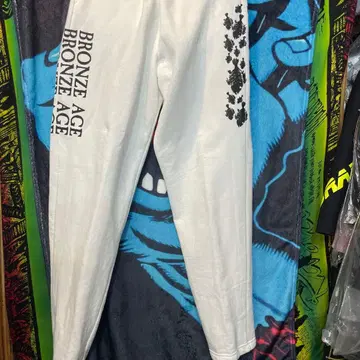 BRONZE AGE 조거 팬츠 화이트 경미한 얼룩 있음