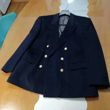 Aquascutum 더블 자켓, 미사용 네이비