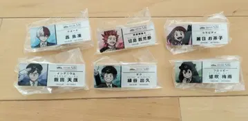 나의 히어로 아카데미아 x 세이테츠 콜라보 아크릴 명찰 6개 세트