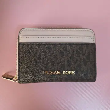 MICHAEL KORS 코인 케이스 브라운 핑크