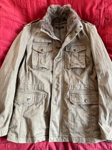 미셸클랑 퍼 밀리터리 자켓