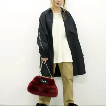 RNA 밀리터리 빅 셔츠 카키 올리브 그린 자켓