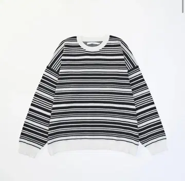 VICTIM BIG BORDER KNIT / 보더 니트