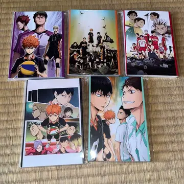 happy 복권 하이큐 엽서북 전 5종