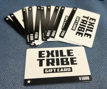 EXILE TRIBE GIFT CARD 11장