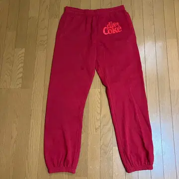 레어 코카콜라 레드 스웨트 팬츠 로스앤젤레스 제
