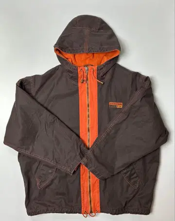 90's CHEVIGNON 브라운 후드 자켓 내 플리스 L 사이즈