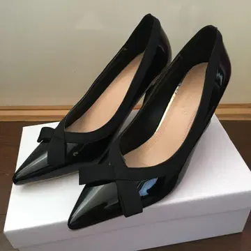 레이스 여성용 크로스 리본 펌프스