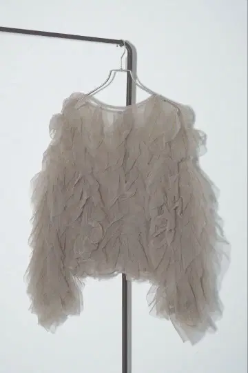 포멀 튤 프릴 상의