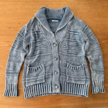 BAYFLOW 버튼 포함 블루 가디건 S size