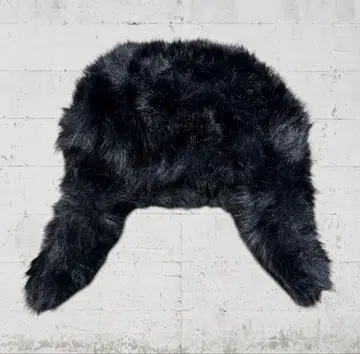 플라이트 캡 인조 모피 블랙