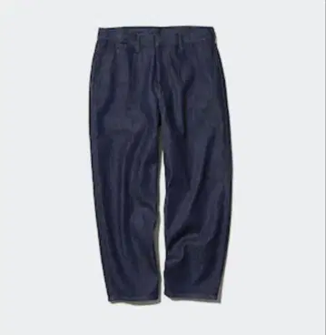시착만 한 M 사이즈 UNIQLO 와이드 테이퍼드 청바지 유니클로 데님
